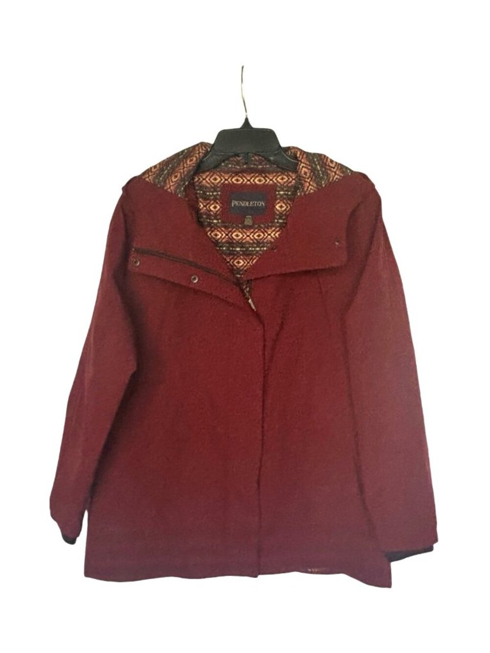 H10 Pendleton Women's Hooded Rain Jacket Coat Sz Medium
